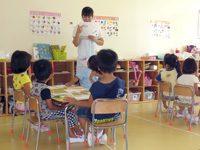 常滑市のさかい保育園英語保育の様子